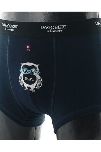 boxer marine coton hibou