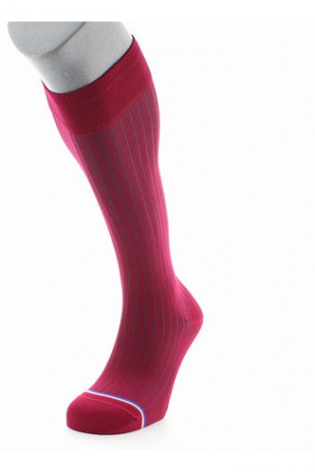 Chaussettes hautes en Fil d'Ecosse Supérieur Lido. De la marque La Chaussette Française. Finitions mains. Fabrication 100% Française.