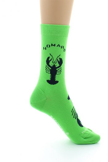 Chaussettes coton Homard - 35/38, Vert pré