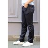 Jean 1083, coupe droite modèle 101 en noir denim original pour homme. Le jean est dessiné, filé, tient, tissé, coupé et cousu en france.