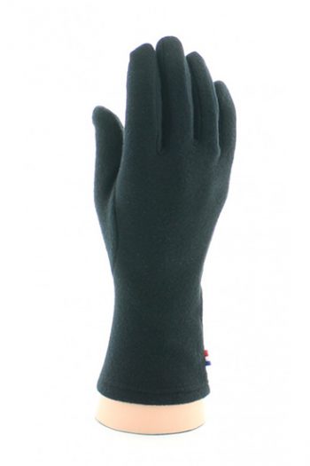 Gants polaires mixtes noirs de la marque Perrin. Chaud et doux, il est disponible seulement en noir. Fabrication exclusivement française.
