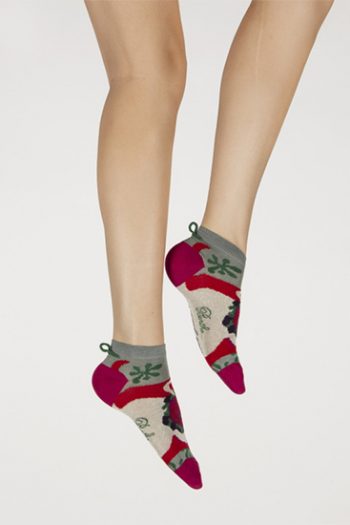 Socquettes Femme Boutons de Roses