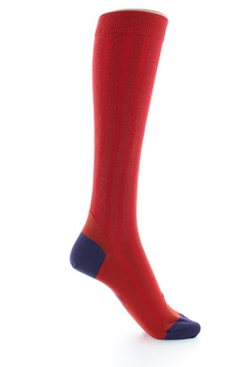 Chaussettes hautes en soie colorés berthe aux grands pieds made in france