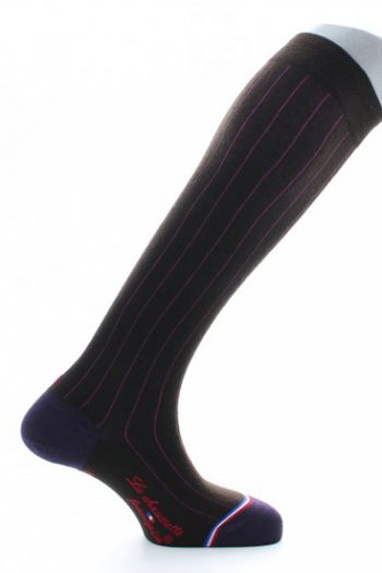 Chaussettes hautes en laine et cachemire Vendôme de la chaussette française. Le symbole de l'élégance, fabriqué en France.