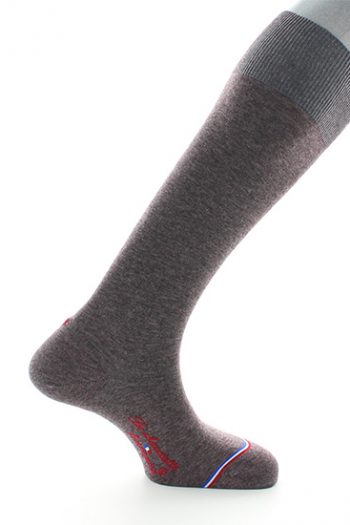 Chaussettes hautes en laine et coton "Grand Palais". De la marque La Chaussette Française. Fabriqué exclusivement en France.