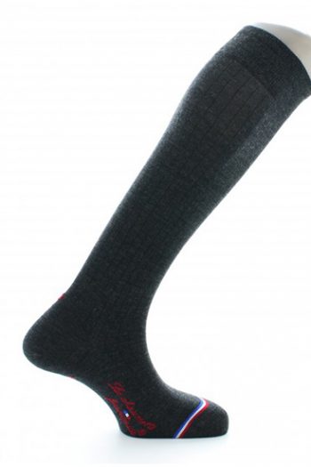 Chaussettes haute en laine peignée. Finitions mains. De la marque La Chaussette Française. Fabriqué exclusivement en France.