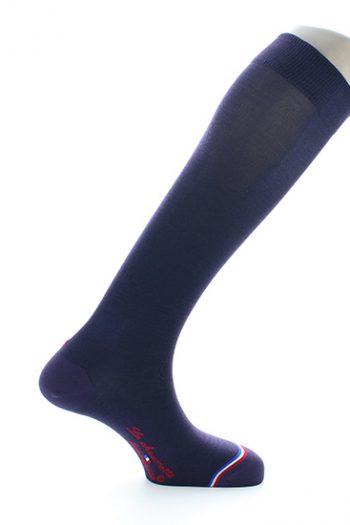 Chaussettes hautes soie naturelle Rivoli. Se décline en 4 coloris. De la marque La Chaussette Française. Fabrication exclusivement française.
