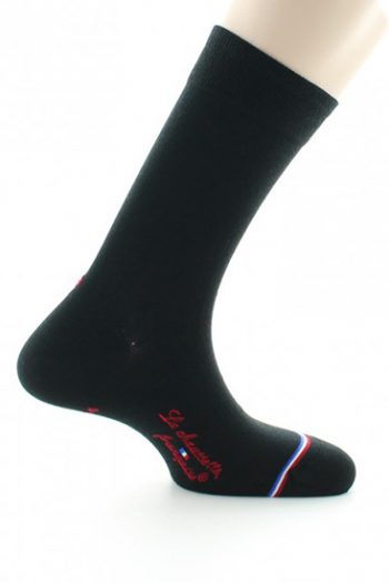 Chaussettes Montmartre en laine peignée haute couture finitions mains made in france