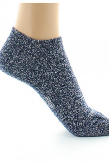 Socquettes invisibles en coton lurex mélangé, de la marque Perrin 1924. Des socquettes à paillettes disponible en 3 coloris. Made in France !