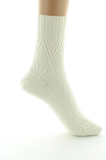 chaussettes femme en pur laine bio motif nordiste made in france