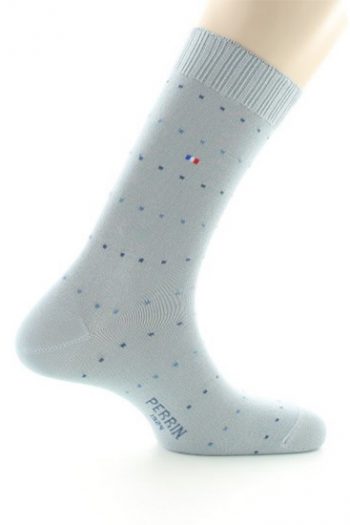 Chaussettes sans élastique coton Fil d'Ecosse Supérieur Plumetis. De la marque Perrin 1924. Une Fabrication exclusivement française !