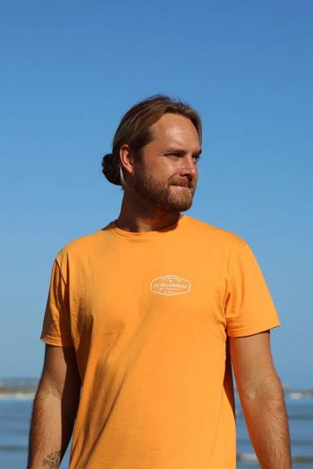 T-shirt surfing jo bigorneau made in France en pur coton sérigraphie respect de l'environnement