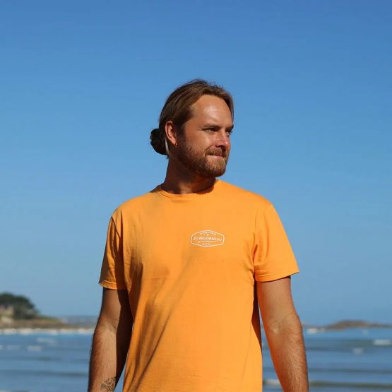 T-shirt surfing jo bigorneau made in France en pur coton sérigraphie respect de l'environnement