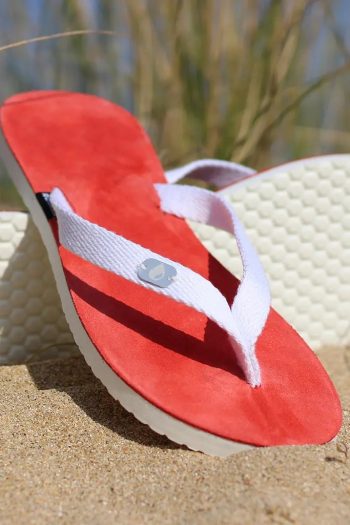 tongs cuir femme par jo bigorneau modèle touesse