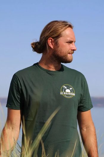 T-shirt sunny vert jo bigorneau fabrication française pur coton cocotier