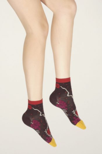 Chaussettes Courtes Couleurs d'Automne de la marque Berthe Aux Grands Pieds. Modèle en laine et coton. Fabrication exclusivement française.