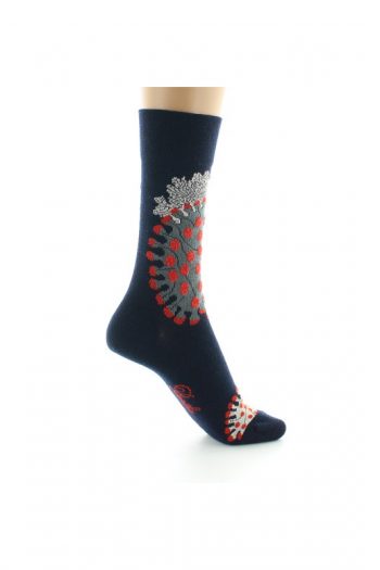 Chaussettes Coraux de la marque Berthe Aux Grands Pieds. Tricotées en laine et coton. Fabrication exclusivement française.