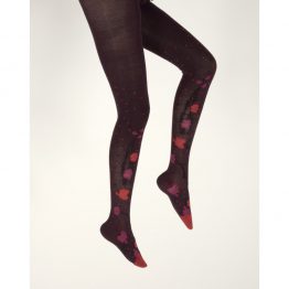 Collants en coton Couleurs d'Automne, chauds et confortables, aux finitions mains. De la marque Berthe Aux Grands Pieds. Fabrication 100% française
