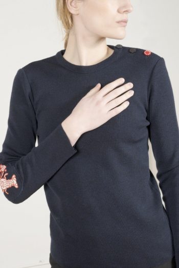 Pull Marin Homard marine Dark Navy Femme