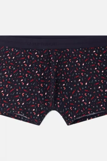 Boxer en coton Marius Jour-J de la marque Le Slip Français. Fabrication française entre la Saône-et-Loire (71) et la Loire (42).