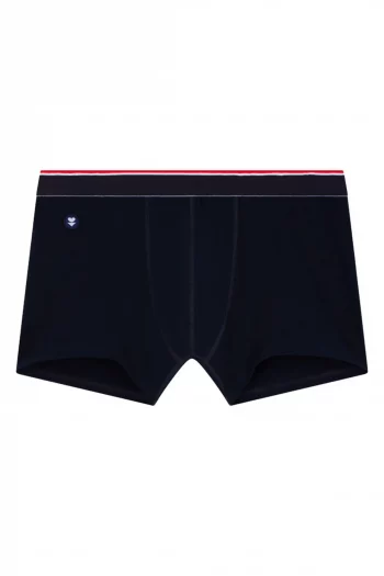 Boxer en coton Marius Marine de la marque Le Slip Français, fabrication française
