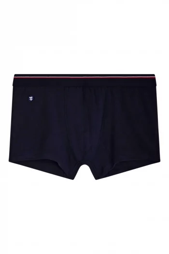 Boxer en Lyocell Samuel marine, de la marque Le Slip Français. Fabrication française entre Le Gard (30) et la Loire (42).