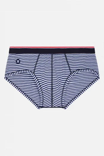 Slip en coton "Terrible" Marinière de la marque Le Slip Français. Coupe peu échancrée pour le confort. Fabrication exclusivement Française.