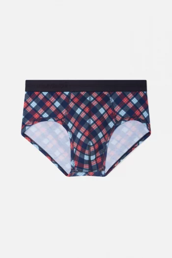 Slip en coton "Terrible" Tartan de la marque Le Slip Français. Coupe peu échancrée pour le confort. Fabrication exclusivement Française.