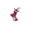 Chaussettes enfant couronne rose en Fil d'Écosse. De la marque Berthe Aux Grands Pieds. Fabrication exclusivement française.