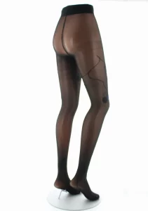 Collants 30D Noir Marine La Monnaie du Pape – Image 5