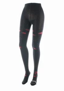 Collants 40D Albizia Noir Rouge – Image 2