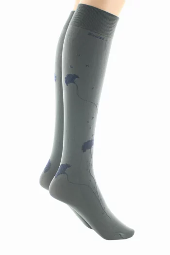 Mi-Bas 40D Albizia Kaki Marine . En lycra 40 deniers. De la marque Berthe Aux Grands Pieds. Un produit fabriqué exclusivement en France .