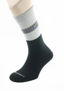 Chaussettes à côtes pour homme en laine Perrin Noir – Image 5