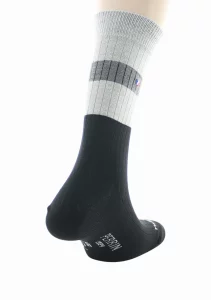 Chaussettes à côtes pour homme en laine Perrin Noir – Image 3