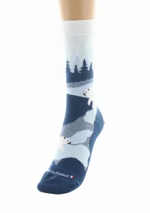 Chaussettes Coton Forêt Bleu – Image 3