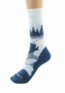Chaussettes Coton Forêt Bleu – Image 2