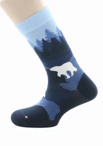 Chaussettes Coton Forêt Bleu Foncé – Image 4