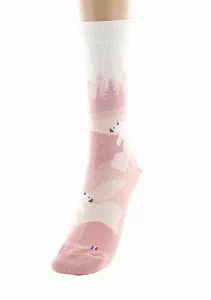 Chaussettes Coton Forêt Rose – Image 3