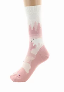 Chaussettes Coton Forêt Rose – Image 4