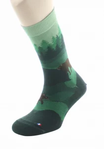 Chaussettes Coton Forêt Vert – Image 5