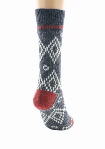 Chaussettes Jacquard Laine Alpaga Marine – Image 3