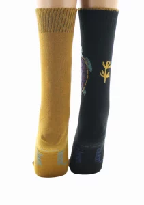 Chaussettes Réversibles Tortue Noir Moutarde – Image 5