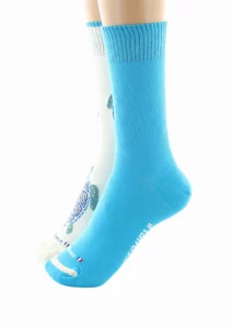 Chaussettes Réversibles Tortue Ecru Bleu – Image 4