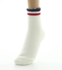 Chaussons de nuit en laine grattée Blanc – Image 2