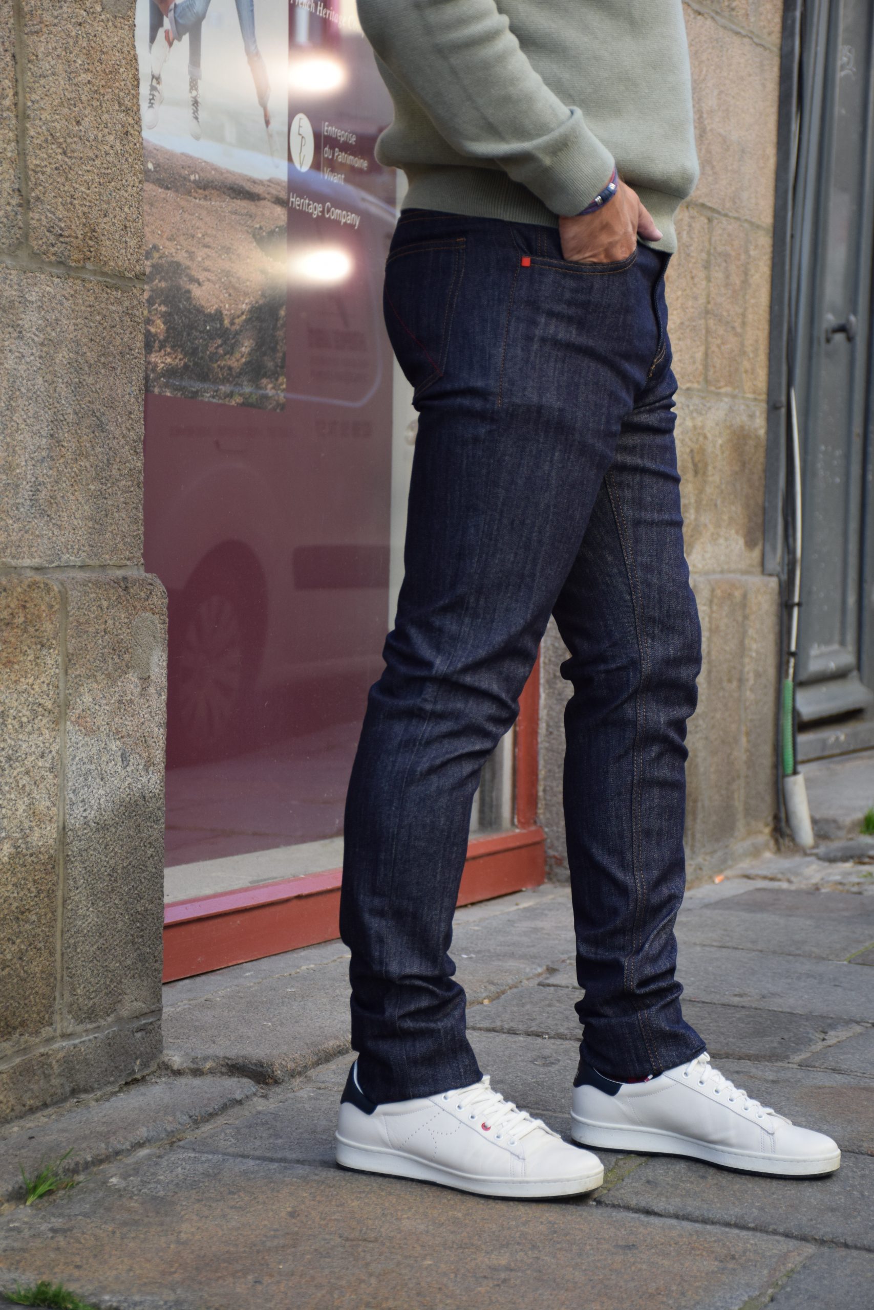 Jean 1083 - Jean Slim 104N indigo brut filidenim flex Homme – Image 3