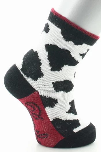 Chaussettes enfant La Vache en coton et polyamide. De la marque Berthe Aux Grands Pieds. Fabrication exclusivement française.