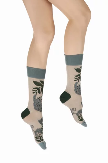 Chaussettes Fleurs Bleues