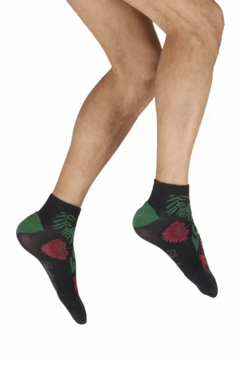Socquettes de sport Homme Fleurs et Feuilles